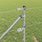 Preview: Sechseckzaun mit Pfosten 50 x 0,6 m Verzinkter Stahl Silber