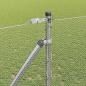 Preview: Sechseckzaun mit Pfosten 50 x 1,2 m Verzinkter Stahl Silber