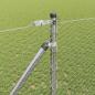 Preview: Sechseckzaun mit Pfosten 50 x 1,2 m Verzinkter Stahl Silber