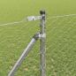Preview: Sechseckzaun mit Pfosten 50 x 1,4 m Verzinkter Stahl Silber