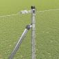 Preview: Sechseckzaun mit Pfosten 50 x 1,6 m Verzinkter Stahl Silber