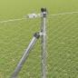 Preview: Sechseckzaun mit Pfosten 50 x 1,6 m Verzinkter Stahl Silber