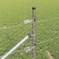 Preview: Sechseckzaun mit Pfosten 100 x 0,4 m Verzinkter Stahl Silber