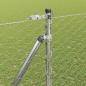 Preview: Sechseckzaun mit Pfosten 100 x 1,6 m Verzinkter Stahl Silber