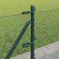 Preview: Sechseckzaun mit Betonsockel 10 x 0,6 m PVC-beschichteter Stahl