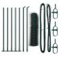 Preview: Sechseckzaun mit Betonsockel 10 x 0,6 m PVC-beschichteter Stahl