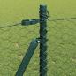 Preview: Sechseckzaun mit Betonsockel 10 x 0,8 m PVC-beschichteter Stahl