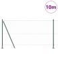 Preview: Sechseckzaun mit Betonsockel 10 x 1,2 m PVC-beschichteter Stahl