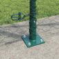 Preview: Sechseckzaun mit Betonsockel 10 x 1,2 m PVC-beschichteter Stahl