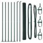 Preview: Sechseckzaun mit Betonsockel 10 x 1,4 m PVC-beschichteter Stahl