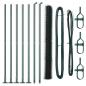 Preview: Sechseckzaun mit Betonsockel 10 x 1,5 m PVC-beschichteter Stahl