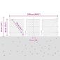 Preview: Sechseckzaun mit Betonsockel 25 x 0,4 m PVC-beschichteter Stahl