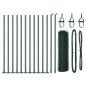 Preview: Sechseckzaun mit Betonsockel 25 x 0,6 m PVC-beschichteter Stahl
