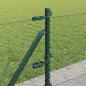 Preview: Sechseckzaun mit Betonsockel 25 x 0,6 m PVC-beschichteter Stahl
