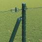 Preview: Sechseckzaun mit Betonsockel 25 x 1,2 m PVC-beschichteter Stahl