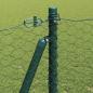 Preview: Sechseckzaun mit Betonsockel 25 x 1,2 m PVC-beschichteter Stahl