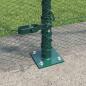 Preview: Sechseckzaun mit Betonsockel 25 x 1,5 m PVC-beschichteter Stahl