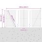 Preview: Sechseckzaun mit Betonsockel 25 x 1,5 m PVC-beschichteter Stahl