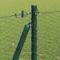 Preview: Sechseckzaun mit Betonsockel 50 x 1,2 m PVC-beschichteter Stahl