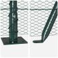 Preview: Sechseckzaun mit Betonsockel 50 x 1,4 m PVC-beschichteter Stahl
