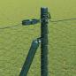 Preview: Sechseckzaun mit Betonsockel 50 x 1,5 m PVC-beschichteter Stahl