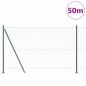 Preview: Sechseckzaun mit Betonsockel 50 x 1,6 m PVC-beschichteter Stahl