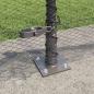 Preview: Sechseckzaun mit Betonsockel 10 x 0,5 m PVC-beschichteter Stahl