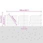 Preview: Sechseckzaun mit Betonsockel 10 x 0,5 m PVC-beschichteter Stahl