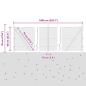 Preview: Sechseckzaun mit Betonsockel 10 x 0,6 m PVC-beschichteter Stahl