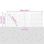 Preview: Sechseckzaun mit Betonsockel 10 x 0,6 m PVC-beschichteter Stahl