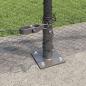 Preview: Sechseckzaun mit Betonsockel 10 x 1 m PVC-beschichteter Stahl