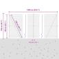 Preview: Sechseckzaun mit Betonsockel 10 x 1,4 m PVC-beschichteter Stahl