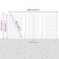 Preview: Sechseckzaun mit Betonsockel 10 x 1,4 m PVC-beschichteter Stahl