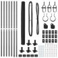 Preview: Sechseckzaun mit Betonsockel 10 x 1,4 m PVC-beschichteter Stahl