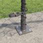 Preview: Sechseckzaun mit Betonsockel 25 x 0,4 m PVC-beschichteter Stahl