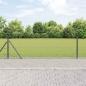 Preview: ARDEBO.de - Sechseckzaun mit Betonsockel 25 x 0,6 m PVC-beschichteter Stahl