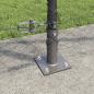 Preview: Sechseckzaun mit Betonsockel 25 x 1,2 m PVC-beschichteter Stahl