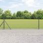 Preview: ARDEBO.de - Sechseckzaun mit Betonsockel 50 x 0,5 m PVC-beschichteter Stahl