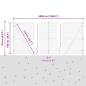 Preview: Sechseckzaun mit Betonsockel 50 x 1 m PVC-beschichteter Stahl