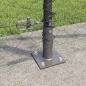 Preview: Sechseckzaun mit Betonsockel 50 x 1,2 m PVC-beschichteter Stahl