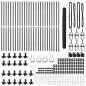 Preview: Sechseckzaun mit Betonsockel 50 x 1,4 m PVC-beschichteter Stahl