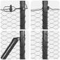 Preview: Sechseckzaun mit Betonsockel 50 x 1,4 m PVC-beschichteter Stahl