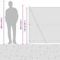 Preview: Sechseckzaun mit Betonsockel 50 x 1,5 m PVC-beschichteter Stahl