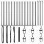 Preview: Sechseckzaun mit Betonsockel 50 x 1,6 m PVC-beschichteter Stahl