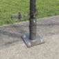 Preview: Sechseckzaun mit Betonsockel 100 x 1,2 m Grau Netz
