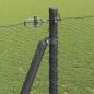 Preview: Sechseckzaun mit Betonsockel 100 x 1,2 m Grau Netz