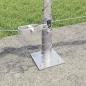 Preview: Sechseckzaun mit Betonsockel 10 x 0,6 m Verzinkter Stahl Silber