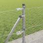 Preview: Sechseckzaun mit Betonsockel 10 x 0,6 m Verzinkter Stahl Silber