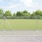 Preview: ARDEBO.de - Sechseckzaun mit Betonsockel 10 x 1 m Verzinkter Stahl Silber