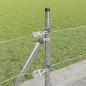 Preview: Sechseckzaun mit Betonsockel 25 x 0,6 m Verzinkter Stahl Silber